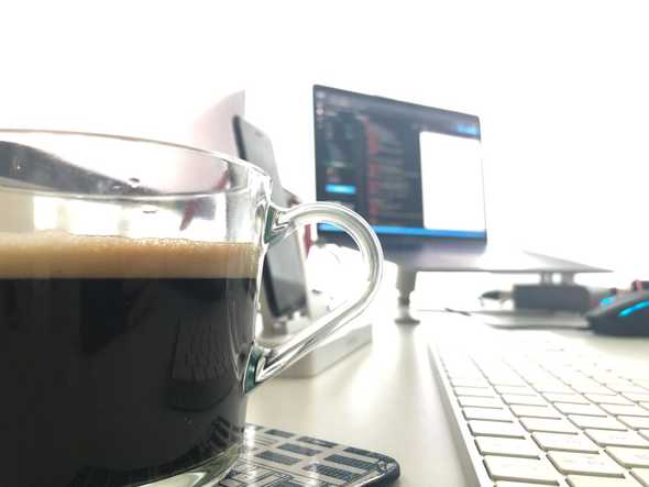 Coffee of Alex Kyriakidis, Macbook is beautiful, bro